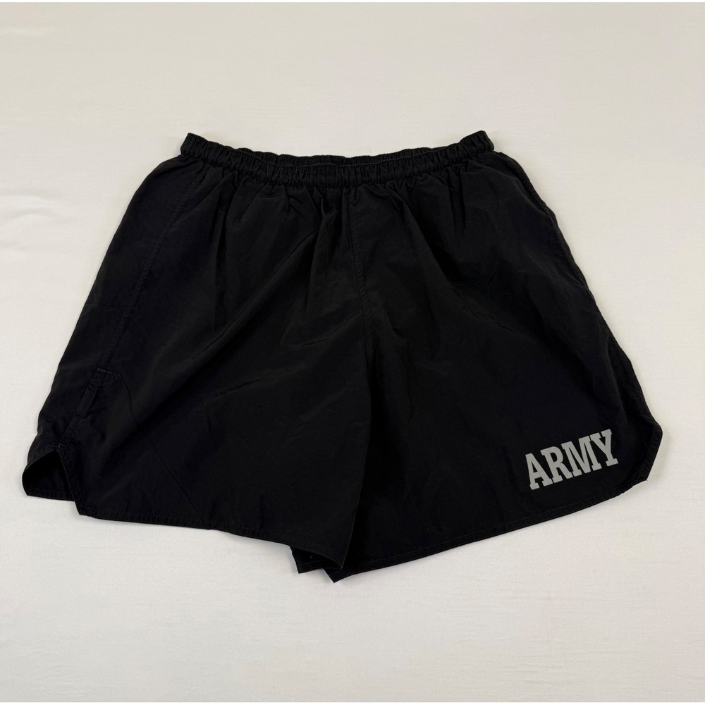 UNICOR US Army PFU Physical Fitness Uniform Nylon‎ Training Shorts Black XL